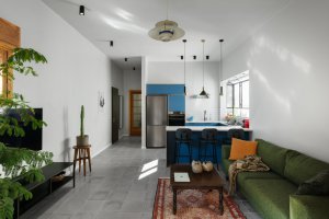 סלון הדירה ברח' שמשון הגיבור