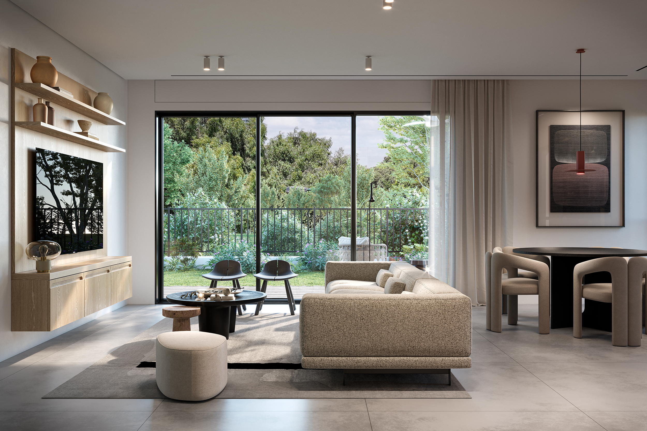 הדמיה דירת גן